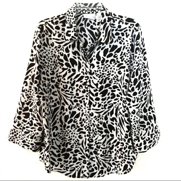 Alfred Dunner Tops - Alfred Dunner Black and White Top